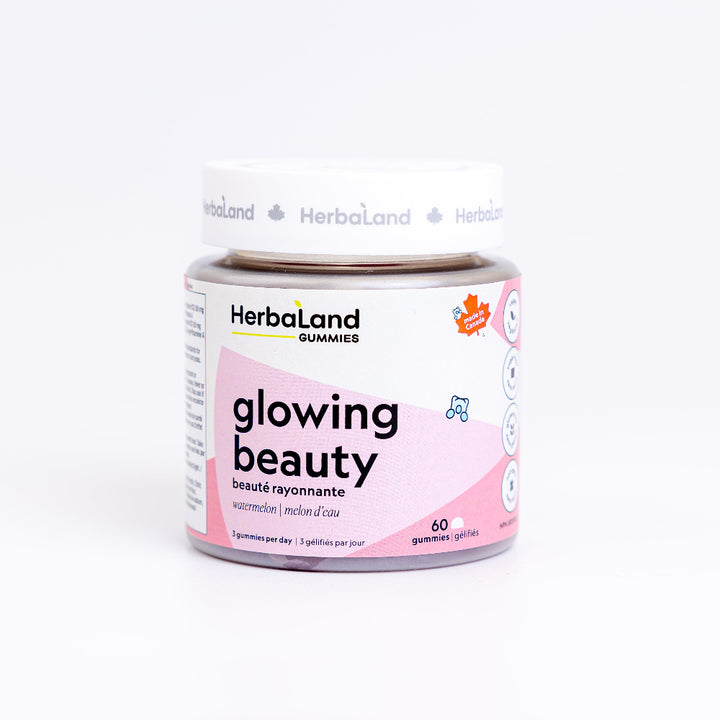 Herbaland Vegan Collagen Gummies in a compact PCR bottle, formulated to support healthy skin, hair, and nails with plant-based ingredients. A perfect boost for your daily beauty routine